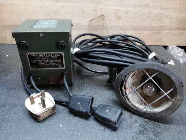 Vintage Graham Electric Continuous Transformer Output 12 volt with light England