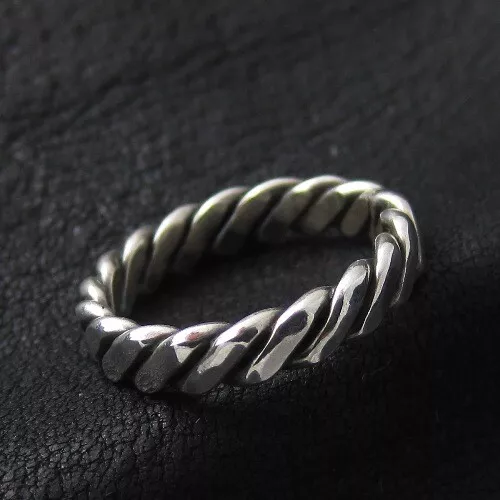 Viking / Celt 925 Silver Finger Ring. Handmade. Historical Reenactment.