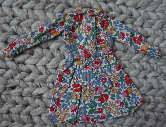 Ravissante Robe Ensemble Pour Poupée Ancienne - Vêtement Miniature Vintage - Occasion