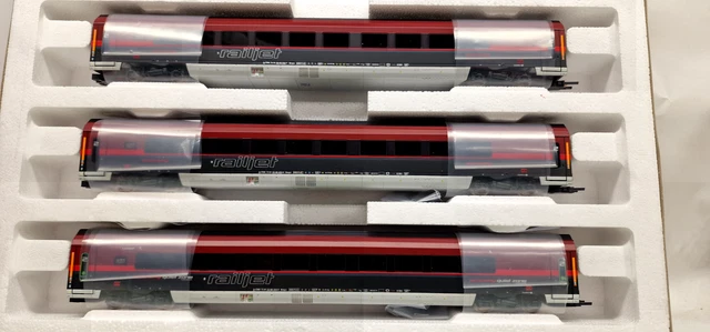 Coffret 3 Voitures Railjet ÖBB – Ép VI – HO 1/87 – Roco 74041