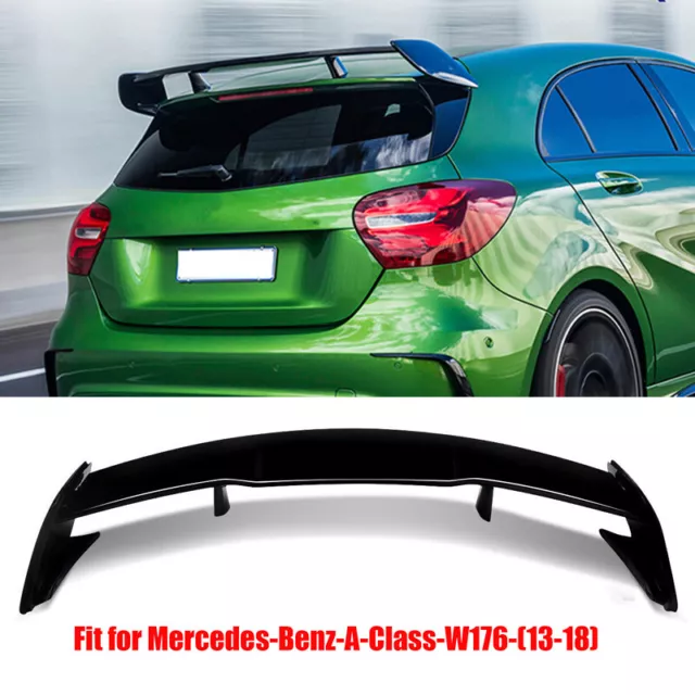 For Mercedes W176 A-Class A45 Amg Style Rear Roof Spoiler Hood Wing Gloss Black