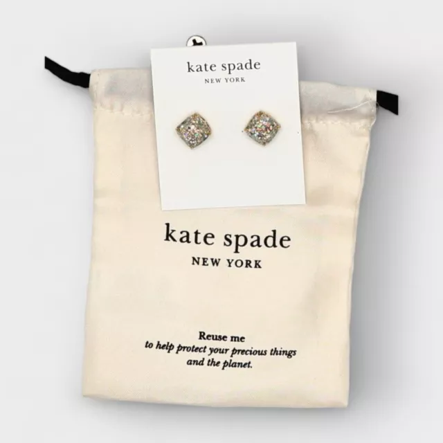 Kate Spade New York Small Square Opal Stud Earrings