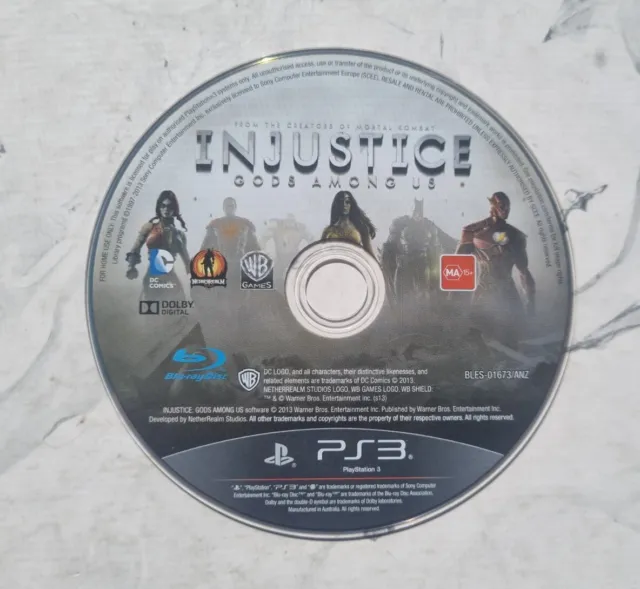 DC Injustice Gods Among Us - Sony PlayStation 3, PS3 - VGC - Disc Only