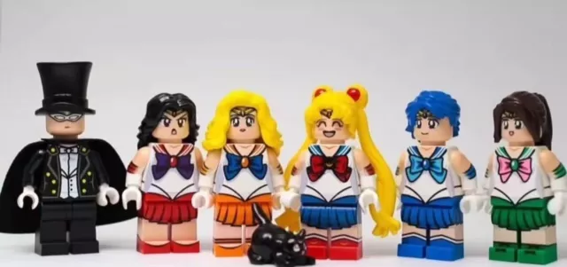 custom 3th party min brick minifigure  manga brick Sailor Moon 6