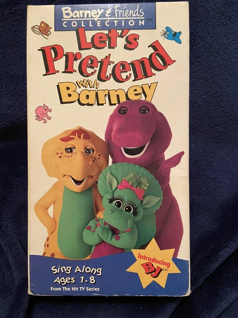 BARNEY & FRIENDS Collection Let's Pretend with Barney VHS Video Tape ...