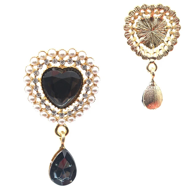 50*27mm Heart Crystal Rhinestone Brooch Accessories DIY Creative Decoration