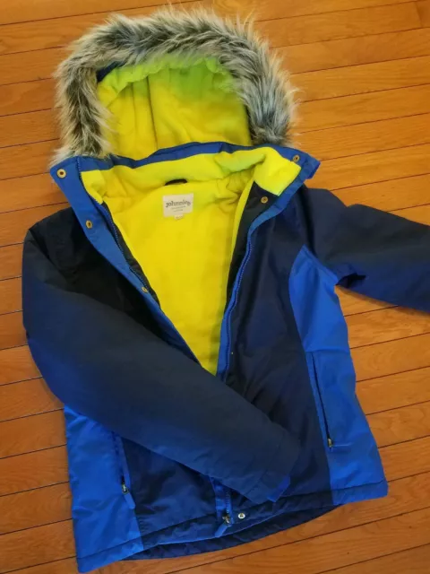 Manteau parka Johnnie B Mini sol filles garçons bleu neutre 13 14