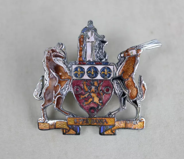 Vintage Spes Bona Johannesburg South Africa Enamel Police Uniform Cap Badge