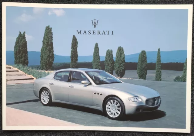Maserati Quattroporte/Coupe/Spyder GT/Trofeo Prospekt/brochure/opuscolo/folleto