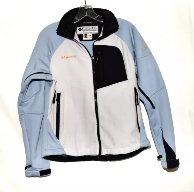 Columbia Titanium Tech Interchange Blue Black Multi Zipper Womens Jacket Size S