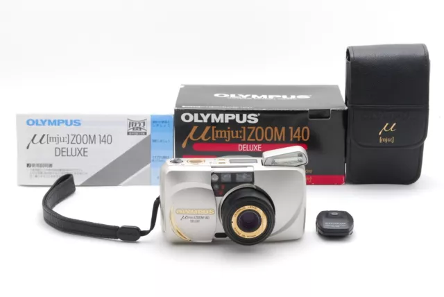 [TOP MINT in BOX] All Function Works Olympus μ mju Zoom 140 Deluxe Camera JAPAN