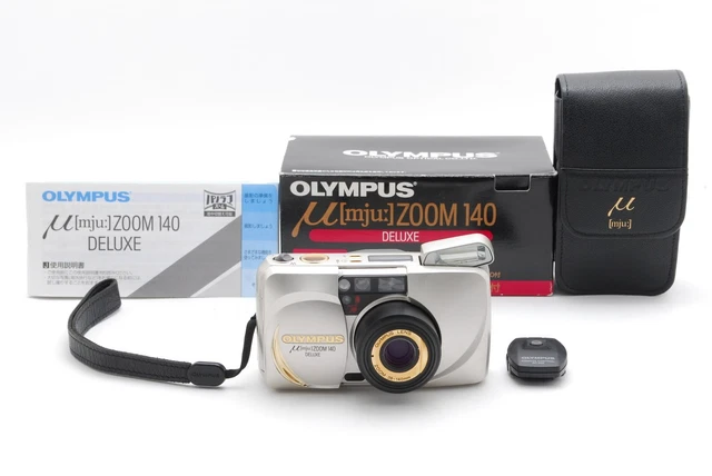 [TOP MINT in BOX] All Function Works Olympus μ mju Zoom 140 Deluxe Camera JAPAN
