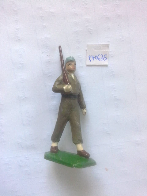 ANCIEN JOUET FIGURINE fantassin soldat tôle CR 1900 France Charles Rossignol EUR 50,00 - FR