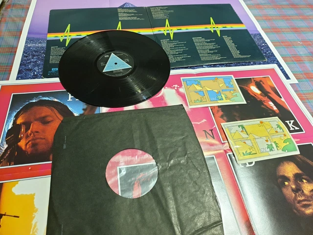 LP PINK FLOYD Dark Side Of The Moon uk Solid Blue complet rare vg++ EUR
