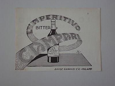 advertising Pubblicità 1935 CAMPARI BITTER
