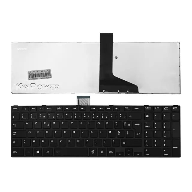 Clavier AZERTY Français Pour TOSHIBA Satellite C850 C855 C870 C875 noir