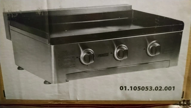 plancha gaz inox, neuve jamais servi dans l'emballage, 3 feux,de marque PRINCESS