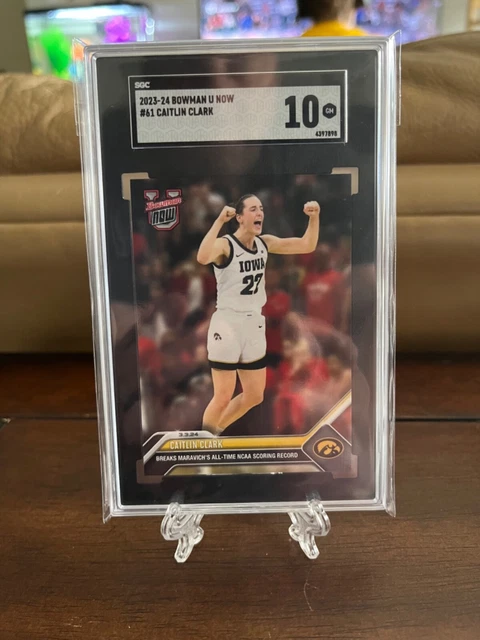 2024 Bowman U Caitlin Clark '3 Point Record' Trading Card - Graded GEM MINT 10 By TCC 2024 Basketball Trading Card 2024 Bowman U Caitlin Clark '3 Point Record' Trading Card - Graded GEM MINT 10 By TCC 2024 Basketball Trading Card