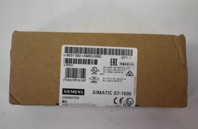 Siemens Front Screw Type Connector 6ES7 592-1AM00-0XB0 SIMATIC S7-1500