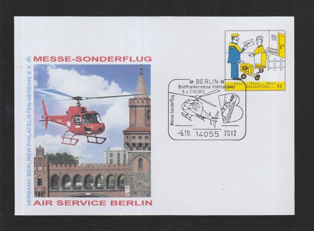 BRD Ganzsachen Sonderumschlag  2012  Messe Sonderflug Air Service Berlin