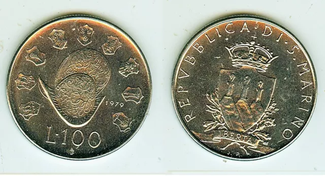 100 Lire 1979     San Marino