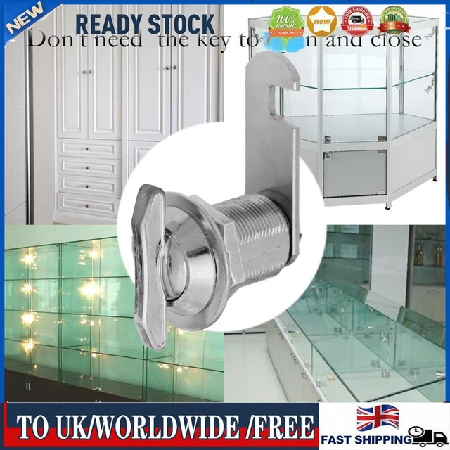 Cupboard Lock Kirsite Display Cabinet Lock Portable Keyless Hardware Accessories