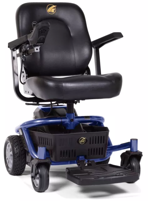 Golden LiteRider Envy Lightweight Mobility Electric Power Chair Wheelchair Blue
