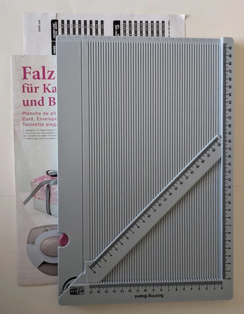 Rayher Mini Planche De Pliage Avec Plioir Et Perforatrice D'angle, 3 Pces., Plaque De Rainurage, 18x14cm, Arts Créatifs, Scrapbooking, Carte, Enveloppe, Boite Cadeau-50293000