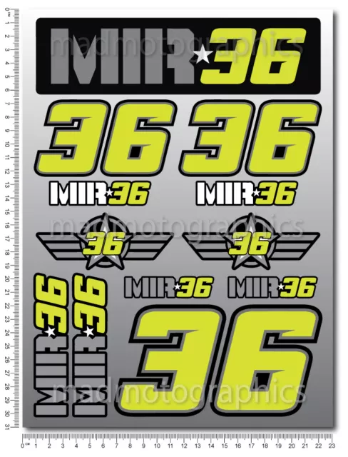 Joan Mir 36 Adesivi Stickers Set MotoGP champion suzuki team Laminati