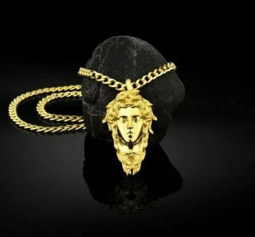 Classic Medusa Gorgon Snakes Greek Pendant Necklace Gift Jewelry Birthday