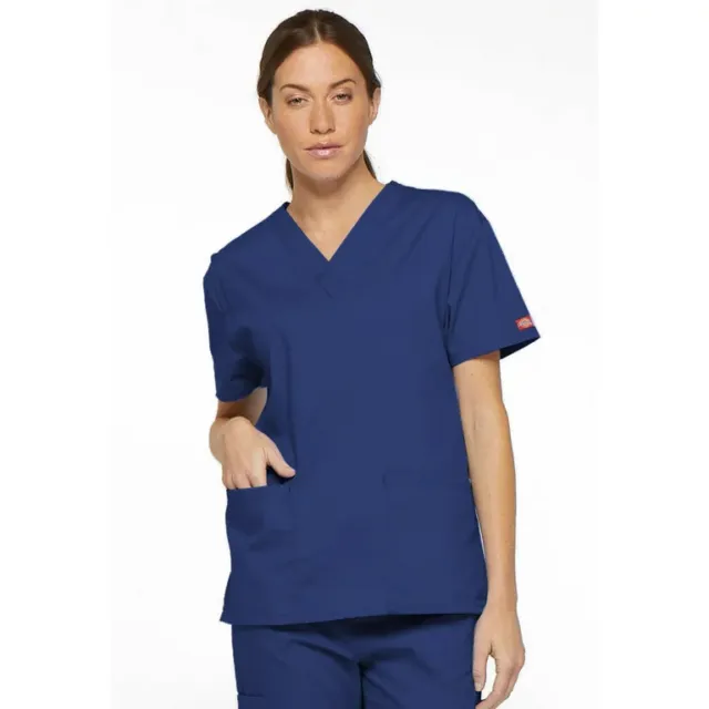 Clearance Sale!! Dickies EDS Signature 86706 Women’s V-Neck Medical Scrub Top