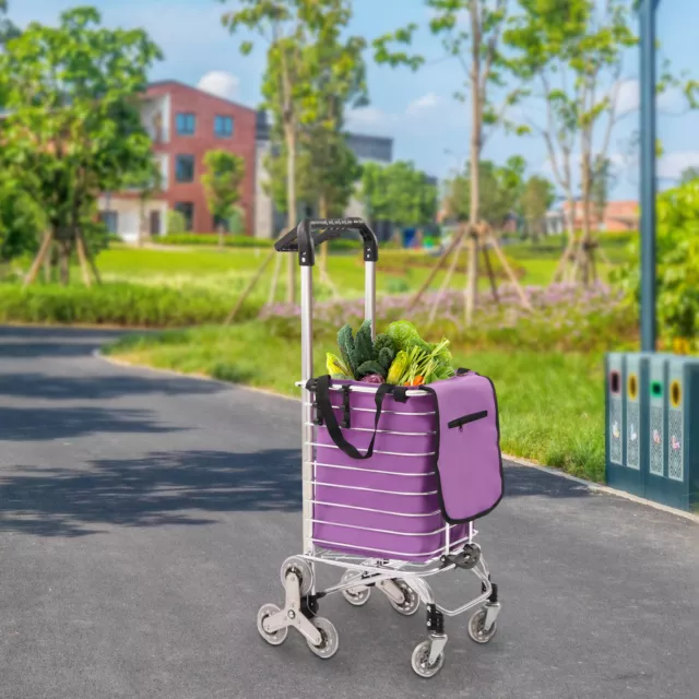 Stainless Steel Stackable Shopping Cart Trolley35l Super Capacity Aluminum