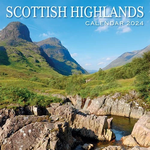 2024 CALENDAR WALL Planner Organiser Scottish Highlands Christmas Gift