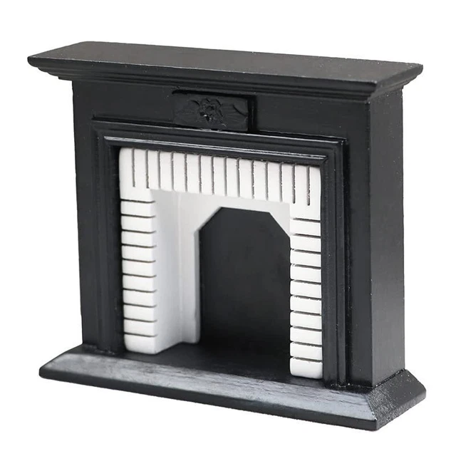 Dollhouse Decoration Accessories, Miniature Vintage Mini Fireplace