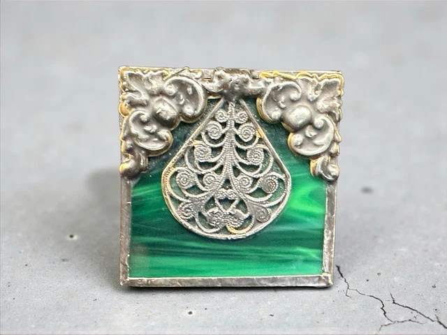 Broche Ancienne poinçon Argent Alsace épée Collection Art nouveau 1900