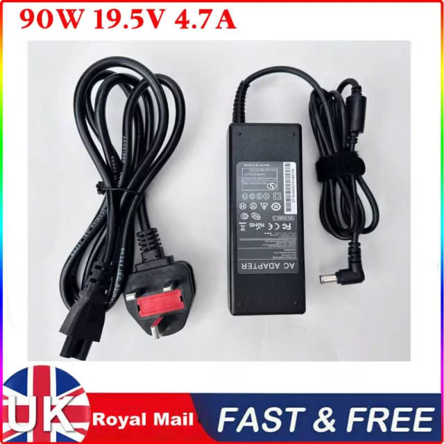 90W Fast Charger for Sony Vaio Series Laptop AC Adapter Power Supply Long Cord