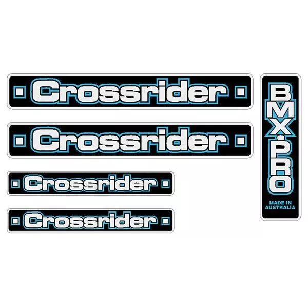 Crossrider  - BMX PRO 2 - Blue decal set - Old school bmx