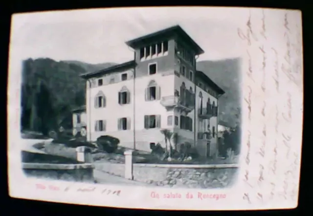 Grus Aus Un Saluto Da Roncegno Villa Waiz Vg. 6 Aprile 1902 Ed. Giovanni Balasso