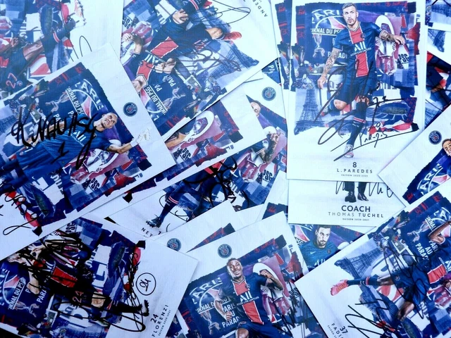 PHOTOS OFFICIELLES PARIS SAINT GERMAIN signed JOUEURS psg 2015 à 2021 ...