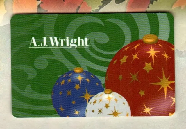 A.J. WRIGHT Christmas Tree Ornaments 2008 Gift Card ( $0 )