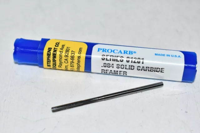 NEW Procarb Series: 01201 .084 Solid Carbide Reamer USA