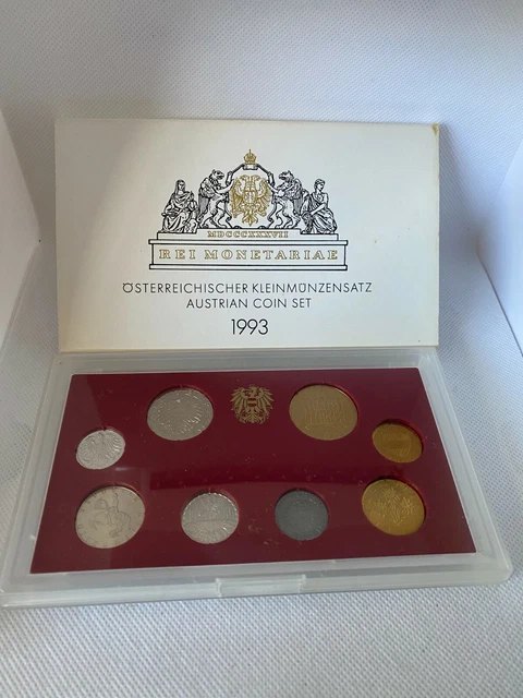 Austria 1993 Special Unc 8 Coin Set (AB71400/A8)