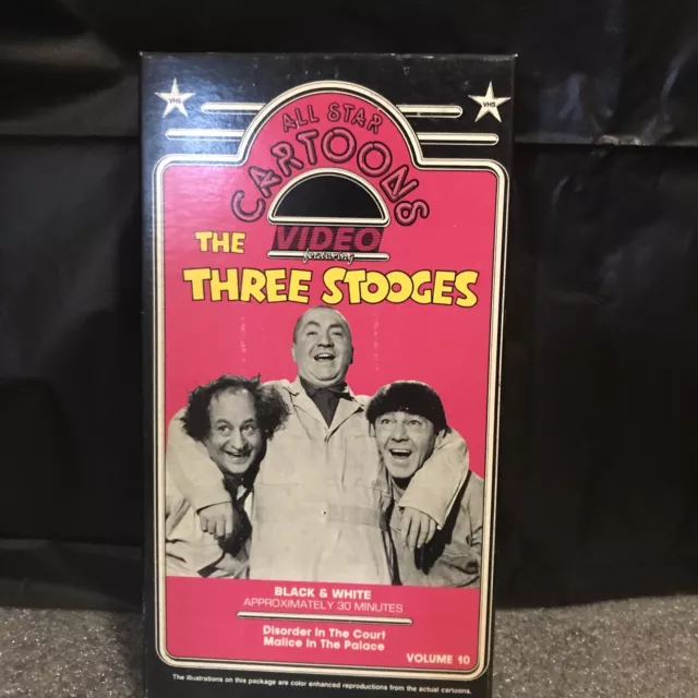 VINTAGE THE THREE Stooges All-Star Cartoons VHS Tape - Disorder In The ...