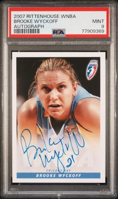 2007 Rittenhouse WNBA Autograph Brooke Wyckoff PSA 9 Florida State Seminoles