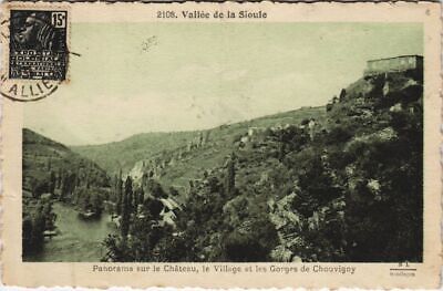 CPA vallee de la sioule chouvigny le chateau the village and the gorge (48808)