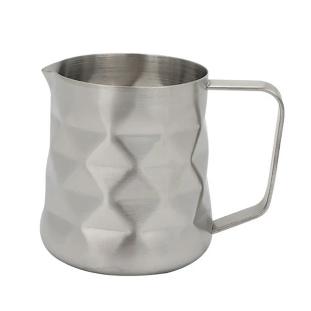 Material de acero inoxidable vaso de flores con boca afilada acero inoxidable café metal