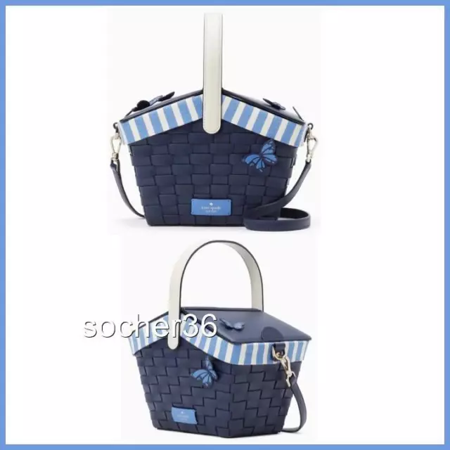 Kate Spade Flutter Fly Picnic Basket Crossbody / Satchel Kb699  Nwt $449