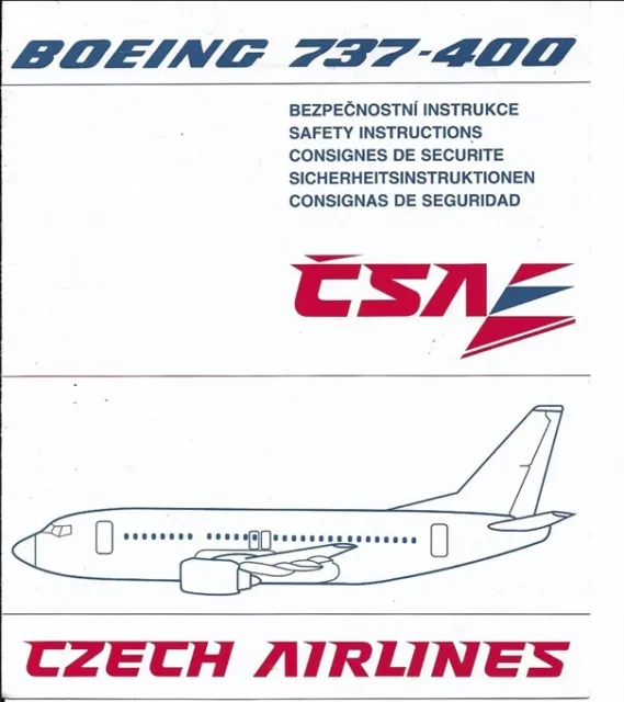 CSA Czech Airlines Boeing 737-400 VERY RARE  !!!