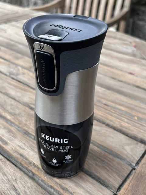 NEW Keurig Contigo 14oz Travel Mug Stainless Steel Tumbler 5 Hour Hot / 12 Cold