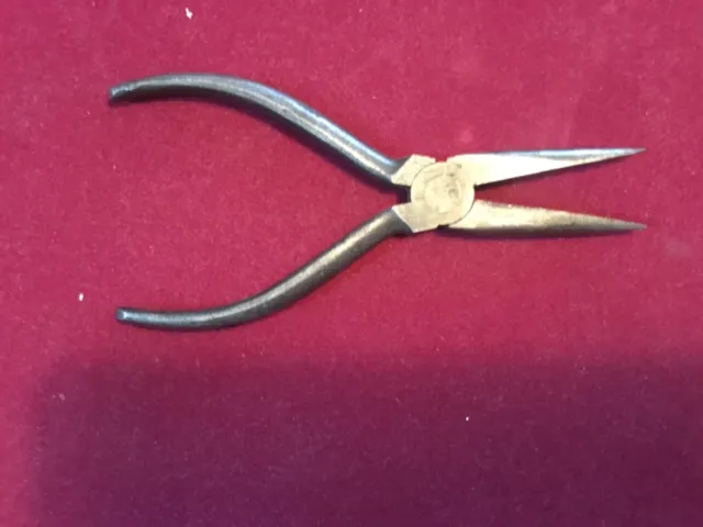 Vintage Needle Nose Pliers Kraeuter USA #1671-6, Wire Cutter Tool 6 1/4"